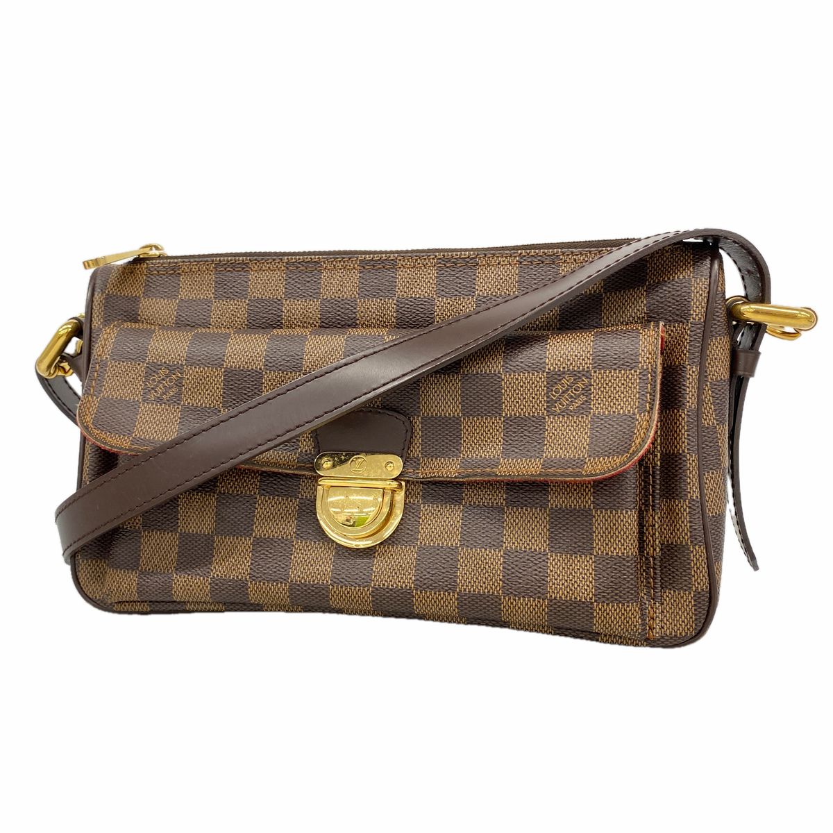 Louis Vuitton Shoulder Bag Damier Ravello GM Ebene