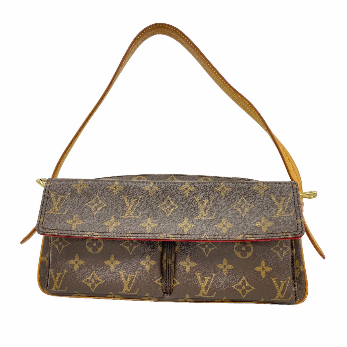 Louis Vuitton Shoulder Bag Monogram Viva Cite MM Brown