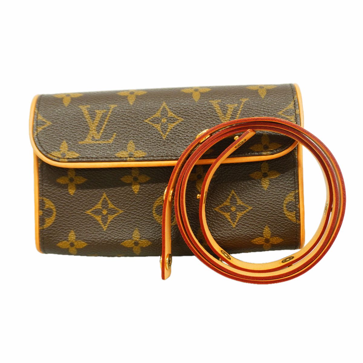 Louis Vuitton Waist Bag Monogram Pochette Florentine Brown