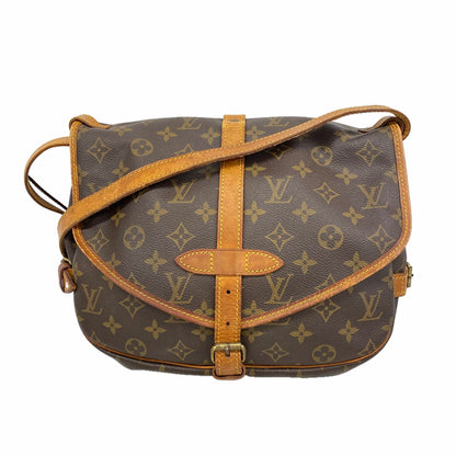 Louis Vuitton Shoulder Bag Monogram Saumur 30 Brown
