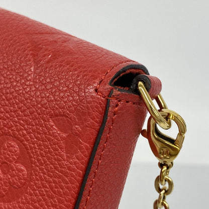 Louis Vuitton Wallet on Chain Monogram Empreinte Pochette Felicie Cerise — view 6