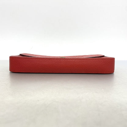 Louis Vuitton Wallet on Chain Monogram Empreinte Pochette Felicie Cerise — view 3