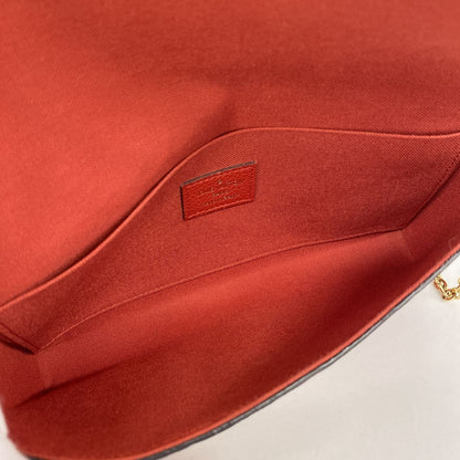 Louis Vuitton Wallet on Chain Monogram Empreinte Pochette Felicie Cerise — view 4
