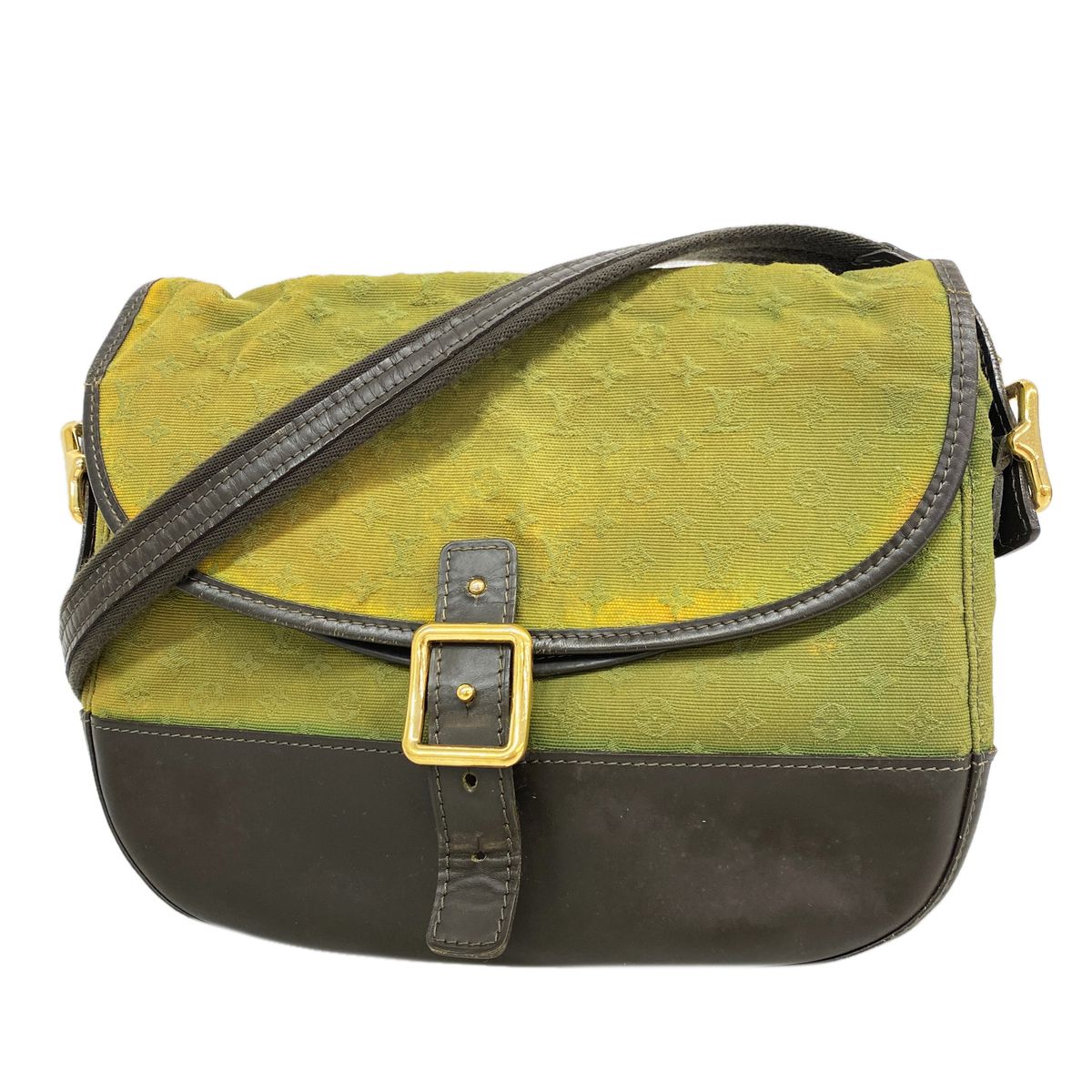 Louis Vuitton Shoulder Bag Monogram Mini Belanger Khaki