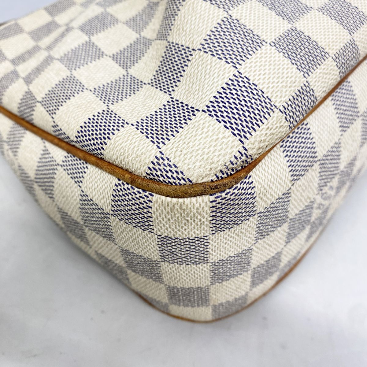 Louis Vuitton Shoulder Bag Damier Azur Siracusa White — view 7
