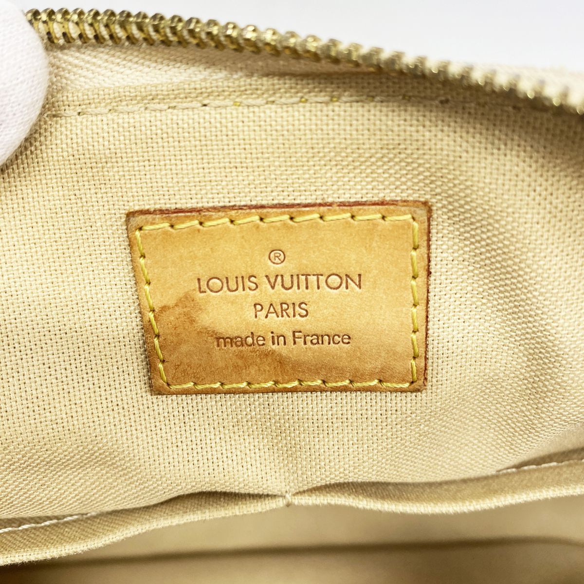 Louis Vuitton Shoulder Bag Damier Azur Siracusa White — view 5