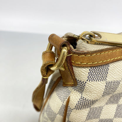 Louis Vuitton Shoulder Bag Damier Azur Siracusa White — view 8