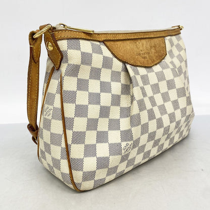 Louis Vuitton Shoulder Bag Damier Azur Siracusa White — view 2