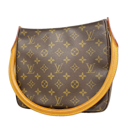 Louis Vuitton Shoulder Bag Monogram Looping MM Brown