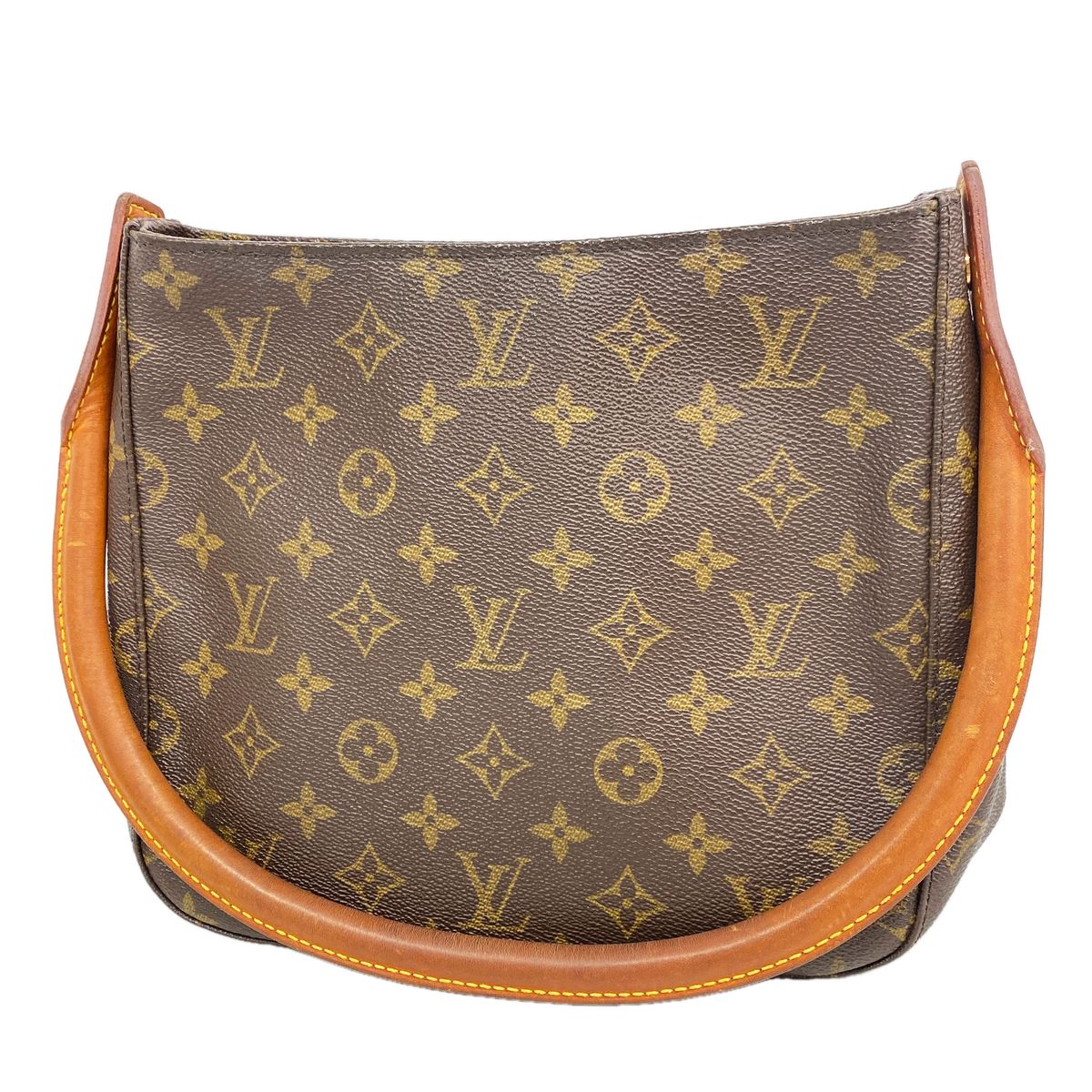 Louis Vuitton Shoulder Bag Monogram Looping MM Brown