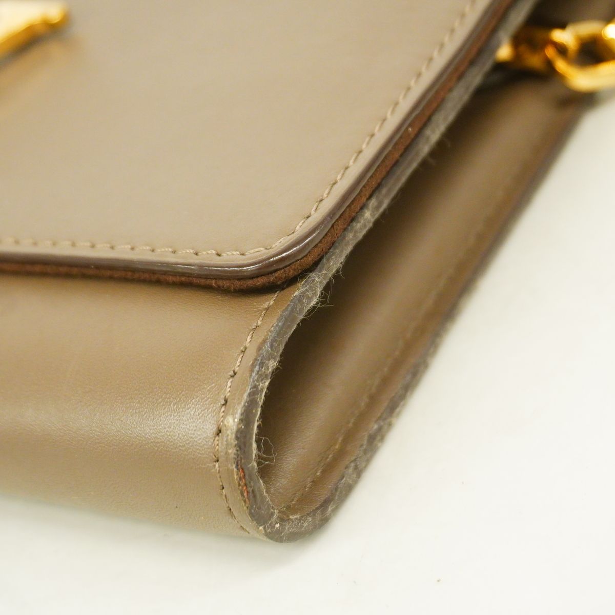 Louis Vuitton Shoulder Bag Calfskin Pochette Louise GM Granit — view 6