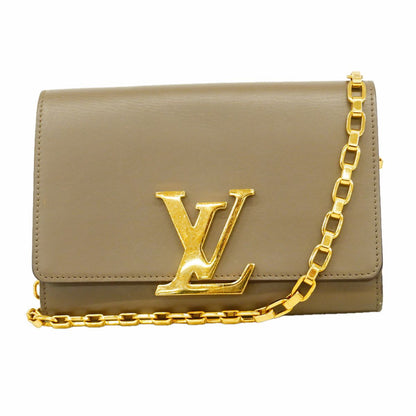 Louis Vuitton Shoulder Bag Calfskin Pochette Louise GM Granit