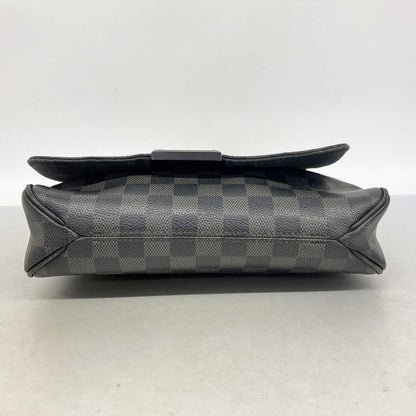Louis Vuitton Shoulder Bag Damier Graphite District PM Gray Black — view 3
