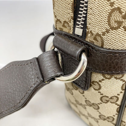 Gucci Shoulder Bag GG Canvas Beige Silver — view 7