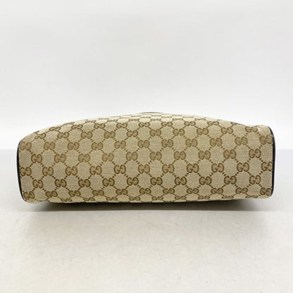 Gucci Shoulder Bag GG Canvas Beige Silver — view 3