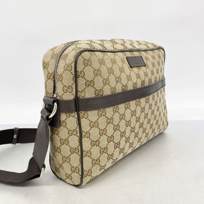 Gucci Shoulder Bag GG Canvas Beige Silver — view 2
