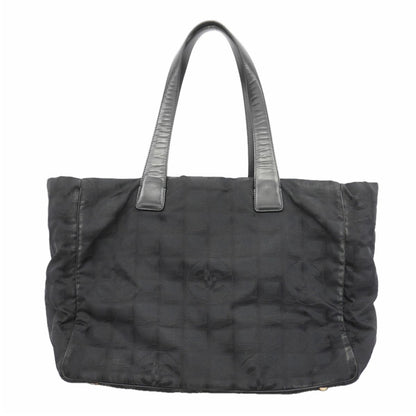 Chanel Tote Bag New Travel Nylon Black Champagne Gold