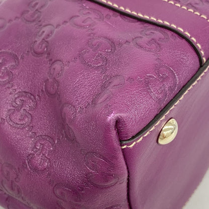 Gucci Tote Bag Guccissima Leather Purple Champagne Gold — view 6