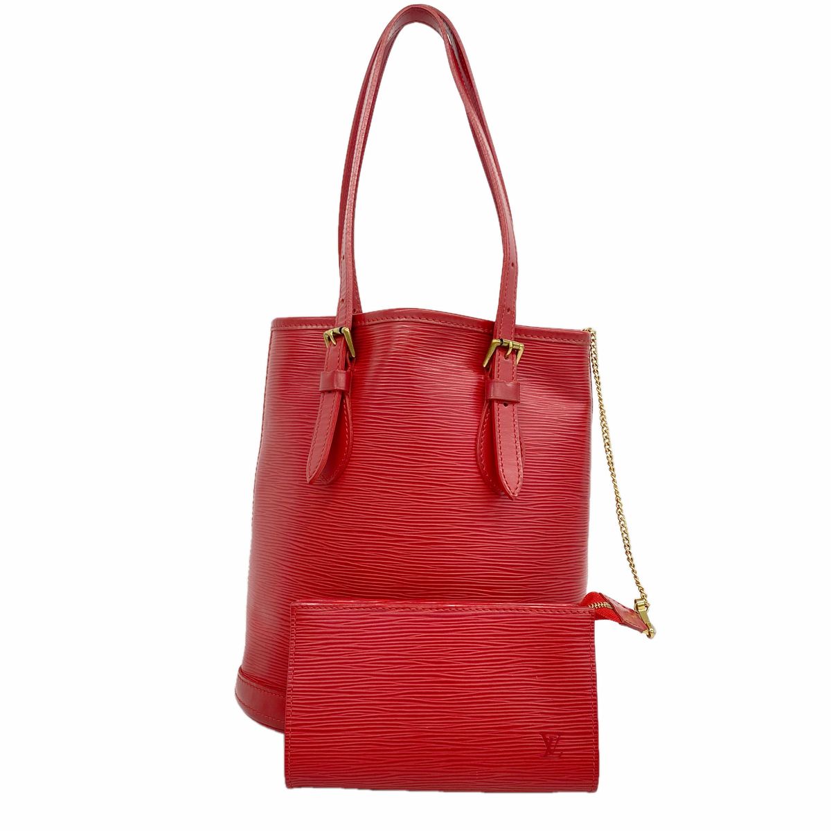 Louis Vuitton Tote Bag Epi Bucket PM Rouge