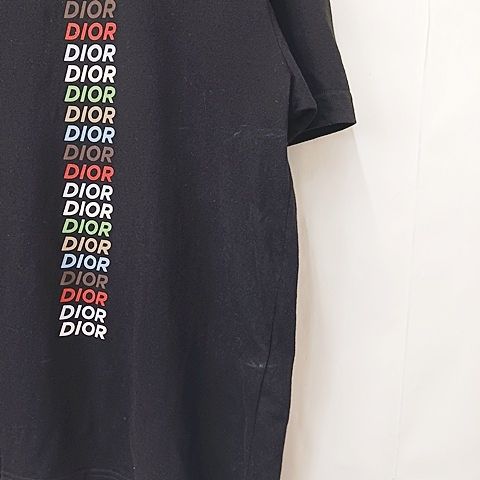 Dior Homme T-Shirt Short Sleeve Crew Neck Logo Multicolor Black X3l — view 8