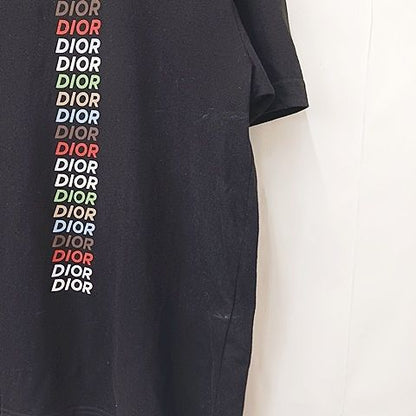 Dior Homme T-Shirt Short Sleeve Crew Neck Logo Multicolor Black X3l — view 8