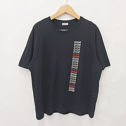 Dior Homme T-Shirt Short Sleeve Crew Neck Logo Multicolor Black X3l