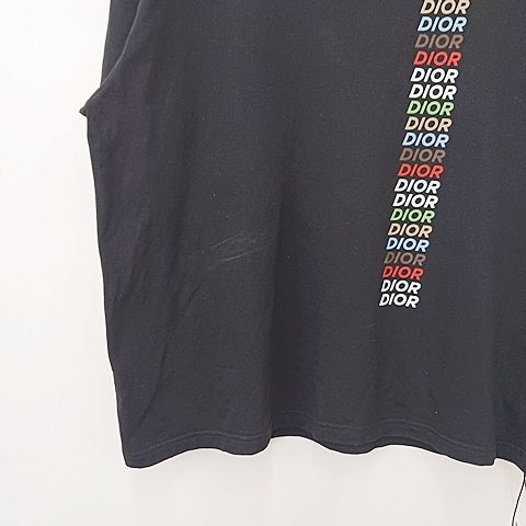 Dior Homme T-Shirt Short Sleeve Crew Neck Logo Multicolor Black X3l — view 7
