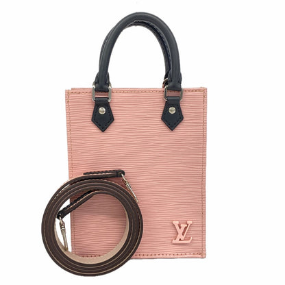 Louis Vuitton Handbag Epi Petite Sac Plat Rose Ballerine 2-Way Bag