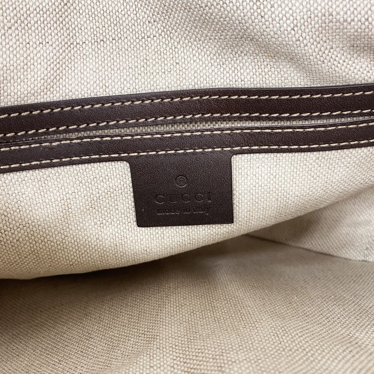 Gucci Shoulder Bag GG Supreme Brown Champagne Gold — view 5