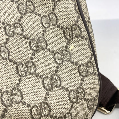 Gucci Shoulder Bag GG Supreme Brown Champagne Gold — view 8