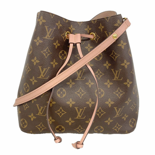 Louis Vuitton Shoulder Bag Monogram Neo Noe Brown Rose Poudre