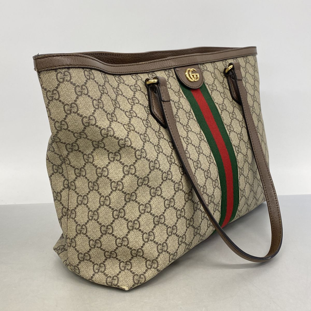 Gucci Tote Bag Ophidia Beige Brown Gold — view 2