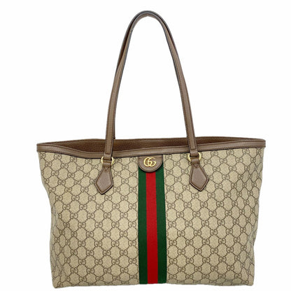 Gucci Tote Bag Ophidia Beige Brown Gold