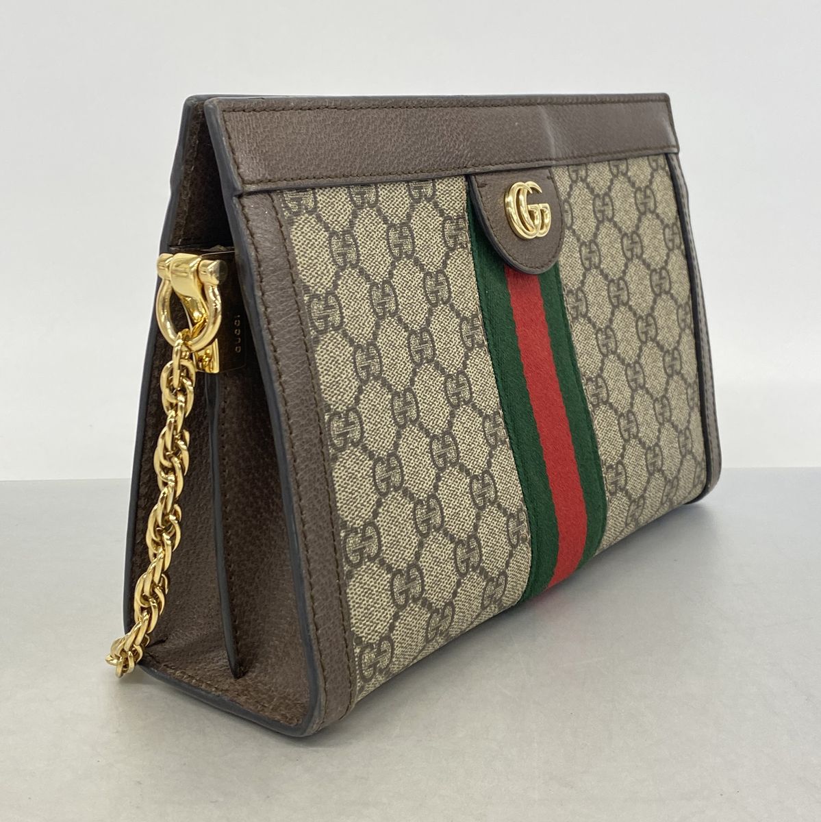 Gucci Shoulder Bag Ophidia Beige Brown Gold — view 2