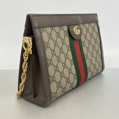 Gucci Shoulder Bag Ophidia Beige Brown Gold — view 2