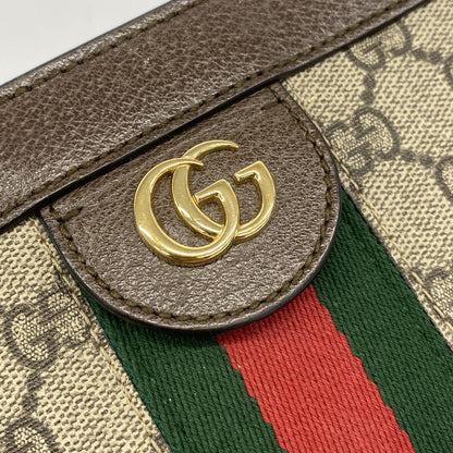Gucci Shoulder Bag Ophidia Beige Brown Gold — view 8
