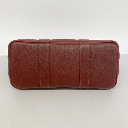 Hermes Tote Bag Petite Ceinture Toile H Red Silver — view 3