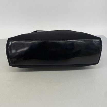 Gucci Shoulder Bag Canvas Black Silver — view 3