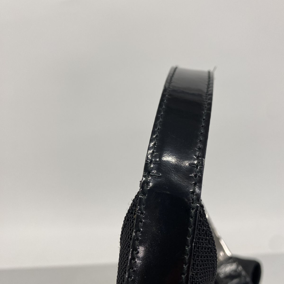 Gucci Shoulder Bag Canvas Black Silver — view 7