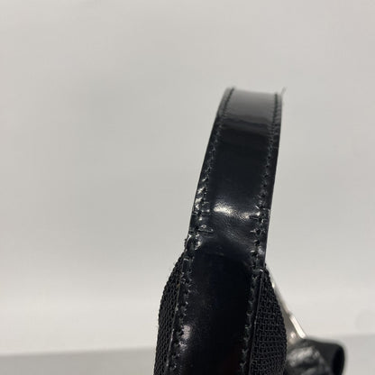 Gucci Shoulder Bag Canvas Black Silver — view 7