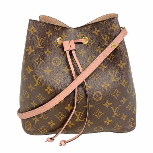 Louis Vuitton Shoulder Bag Monogram Neo Noe Brown Rose Poudre