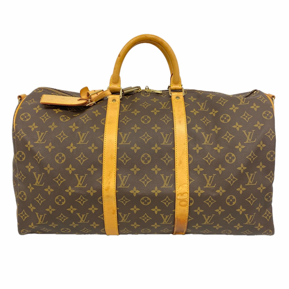 Louis Vuitton Boston Bag Monogram Keepall Bandouliere 50 Brown