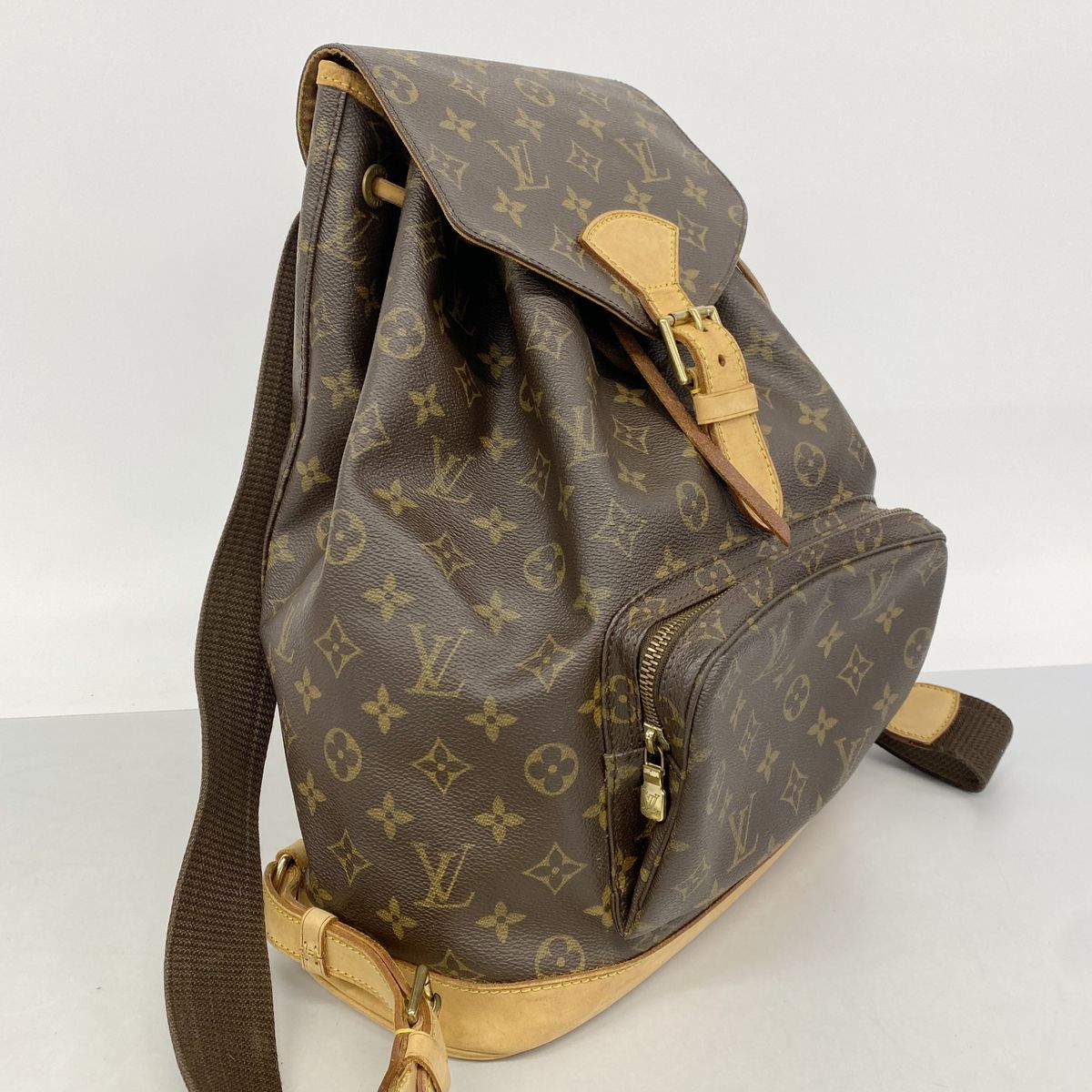 Louis Vuitton Backpack Monogram Montsouris GM Brown — view 2