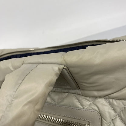 Chanel Tote Bag Coco Cocoon Nylon Gray Silver — view 8