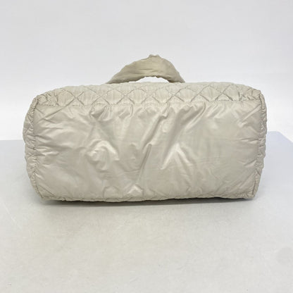 Chanel Tote Bag Coco Cocoon Nylon Gray Silver — view 3
