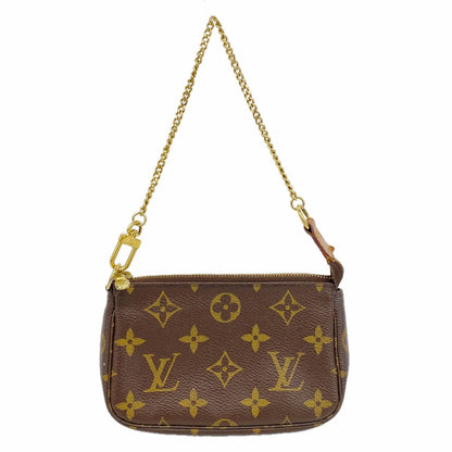 Louis Vuitton Pouch Monogram Mini Pochette Accessoires Brown