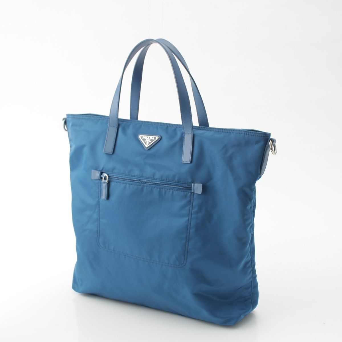 Prada Tessuto Nylon 2-Way Handbag Cobalt Blue — view 2