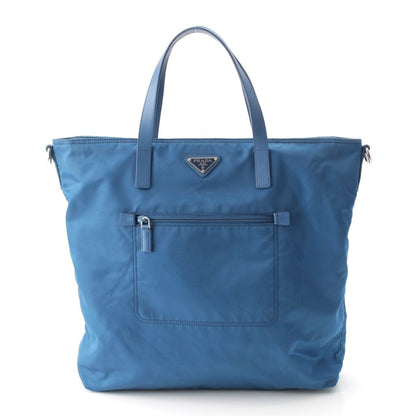 Prada Tessuto Nylon 2-Way Handbag Cobalt Blue