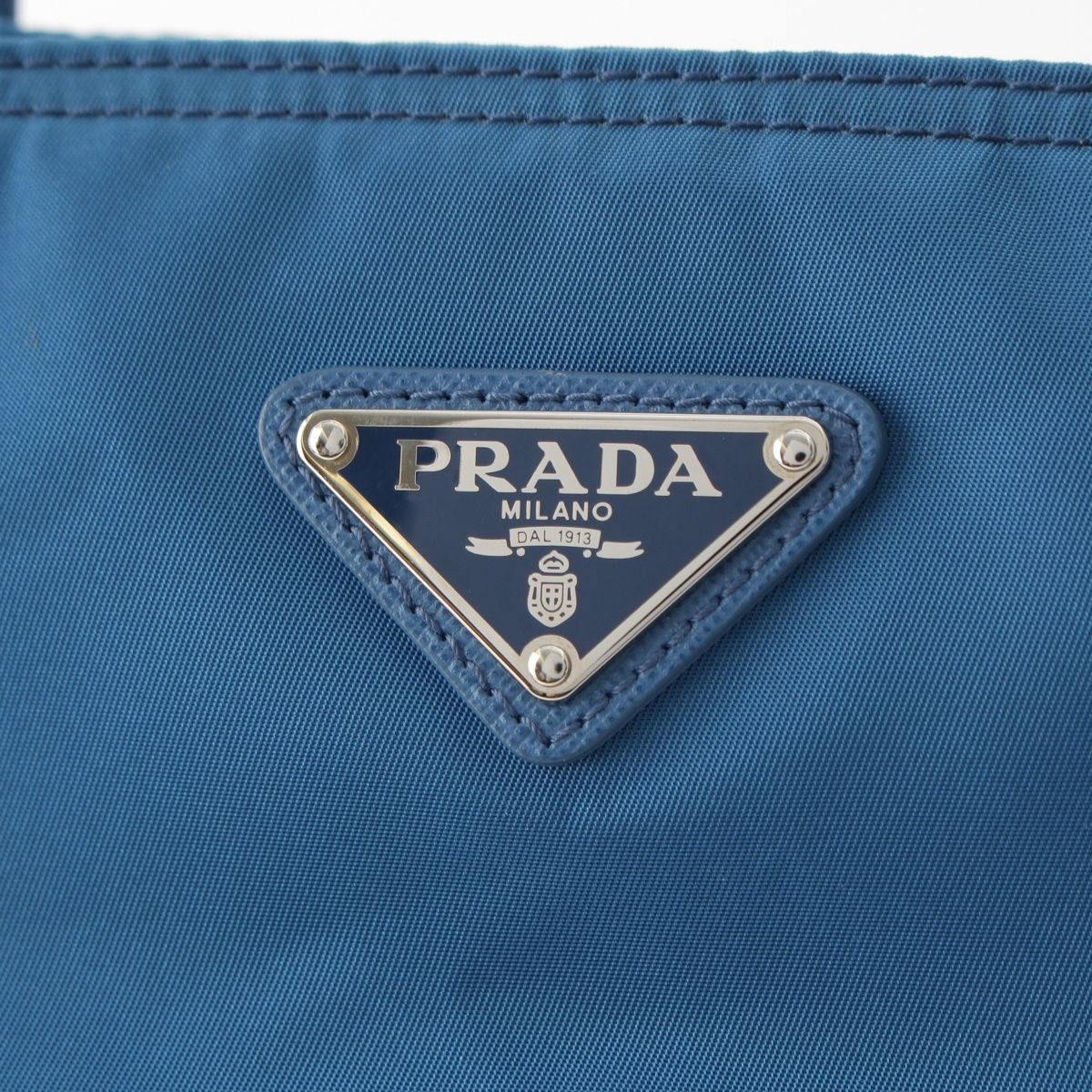 Prada Tessuto Nylon 2-Way Handbag Cobalt Blue — view 8