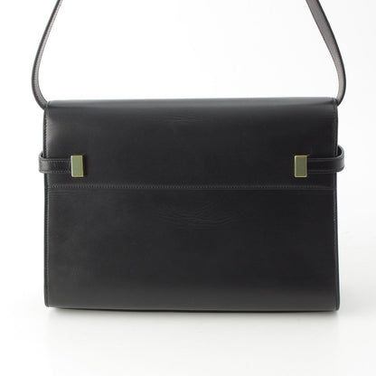 Saint Laurent Paris Manhattan Leather Shoulder Bag Black — view 5